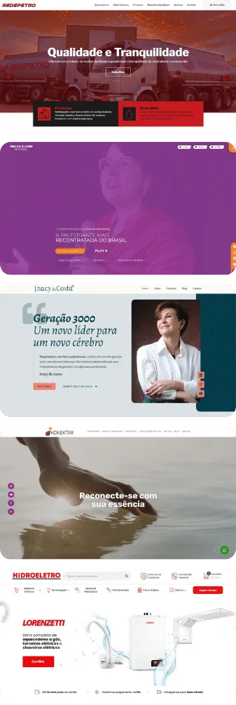 Mockup com vários sites desenvolvidos pela internete-se 4